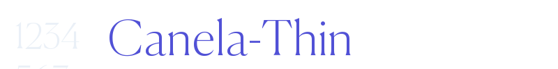Canela-Thin-font