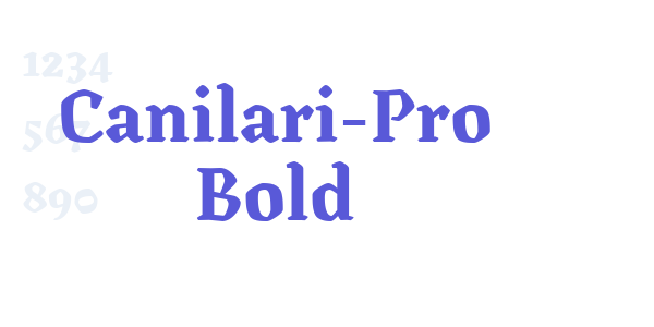 Canilari-Pro Bold font free