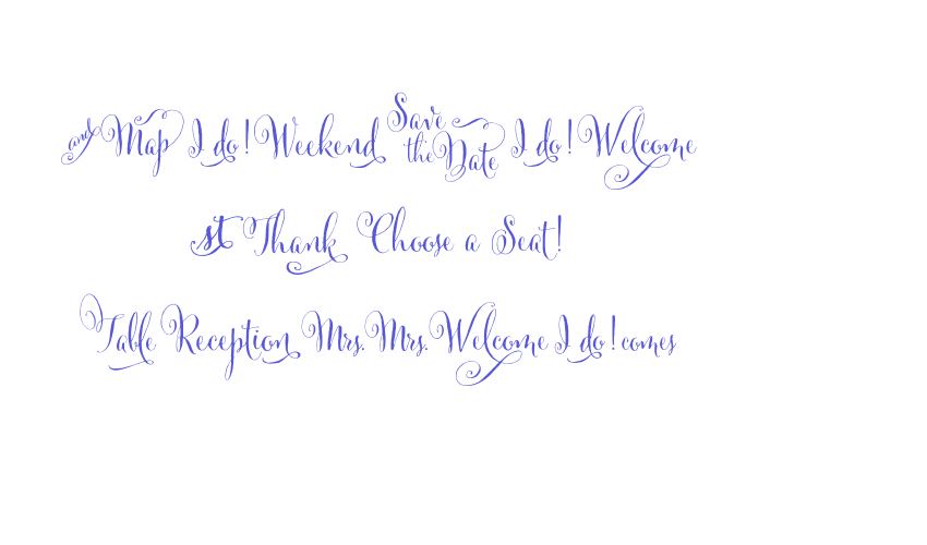 Cantoni DIY Wedding Font Download