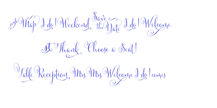 Cantoni DIY Wedding Font Download