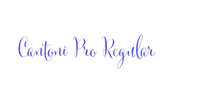 Cantoni Pro Regular Font Download