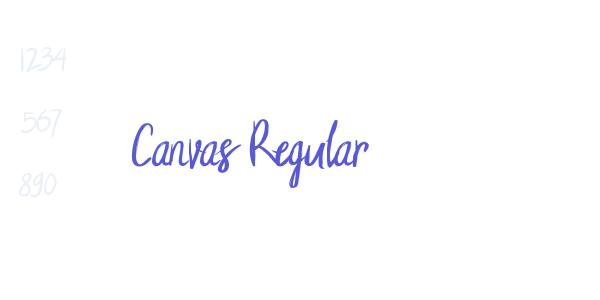 Canvas Regular font free