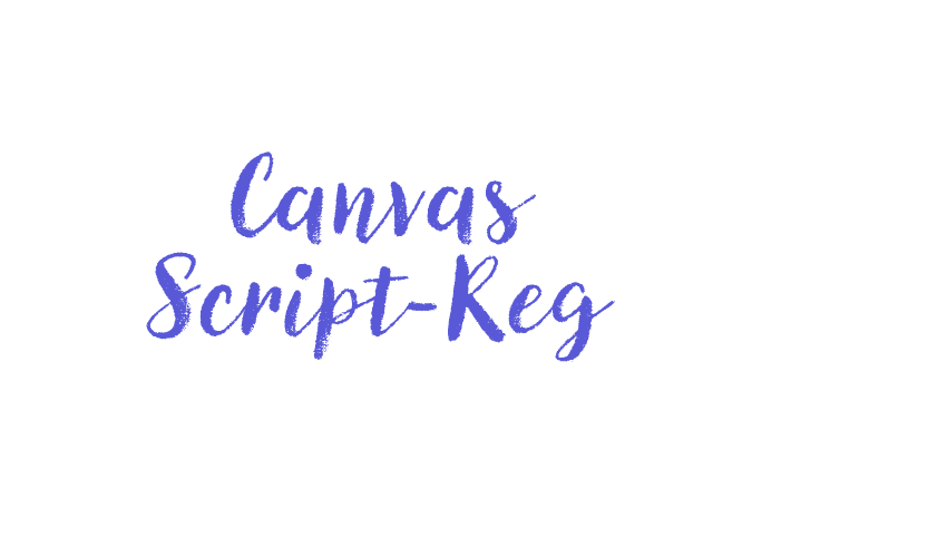 Canvas Script-Reg Font Download