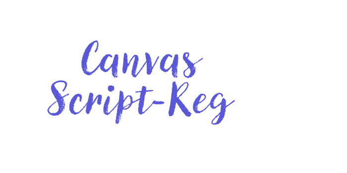 Canvas Script-Reg Font Download