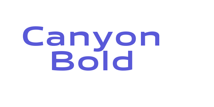 Canyon Bold Font Download