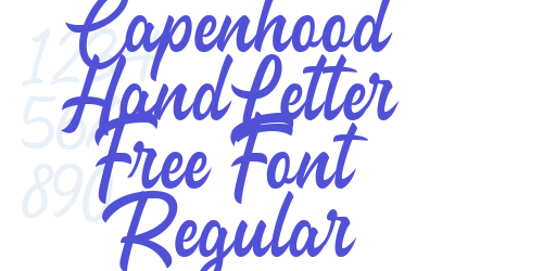 Capenhood HandLetter Free Font Regular-font-download
