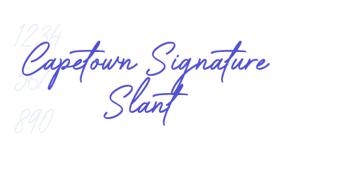 Capetown Signature Slant-font-download