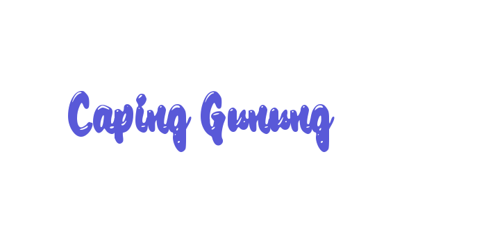 Caping Gunung Font Download