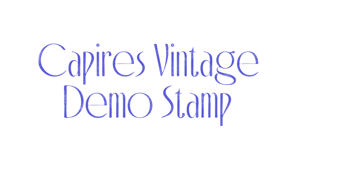 Capires Vintage Demo Stamp Font Download