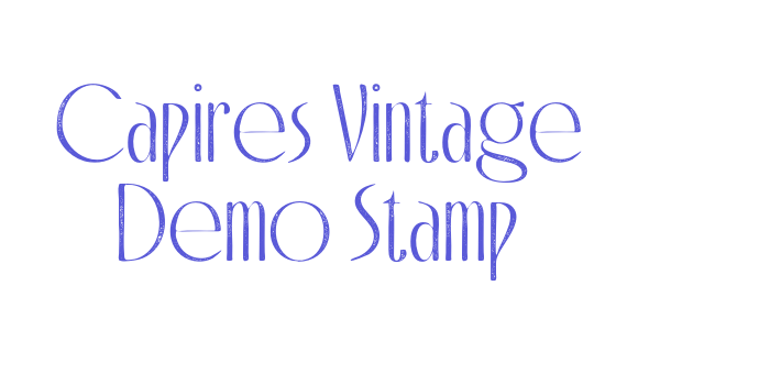 Capires Vintage Demo Stamp Font