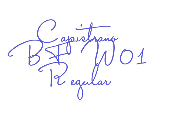 Capistrano BF W01 Regular Font