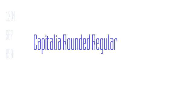 Capitalia Rounded Regular font free