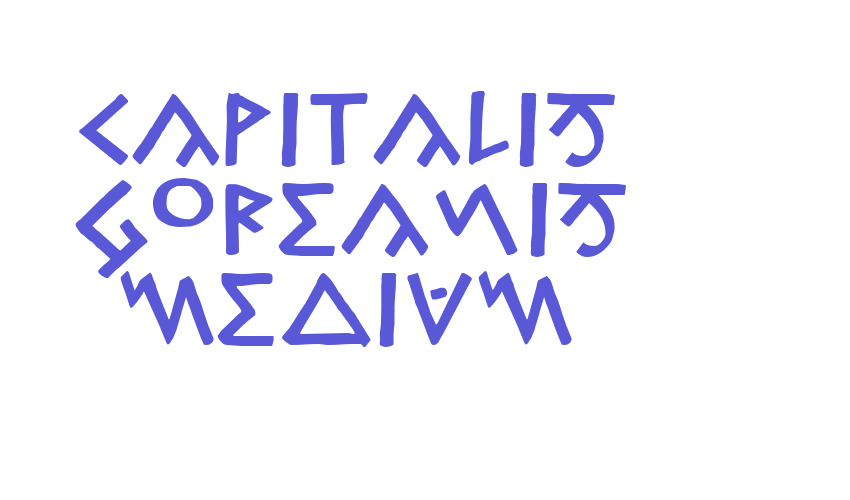 Capitalis Goreanis Medium Font