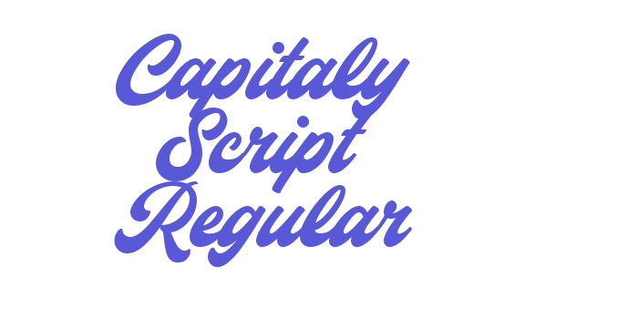 Capitaly Script Regular Font Download