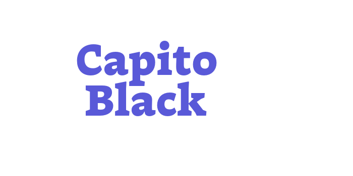 Capito Black Font Download