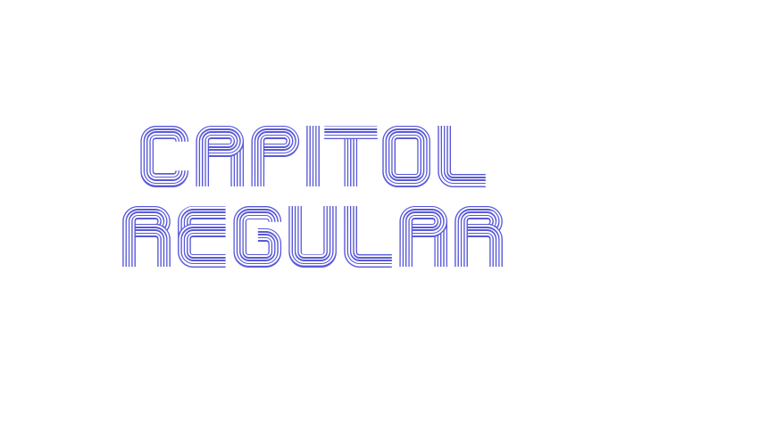 Capitol Regular Font