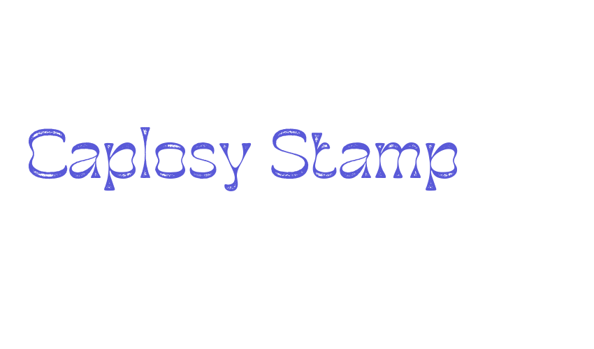 Caplosy Stamp Font Download