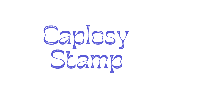 Caplosy Stamp Font Download