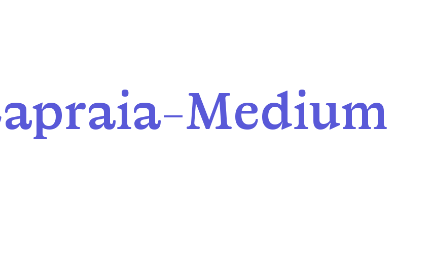 Capraia-Medium Font