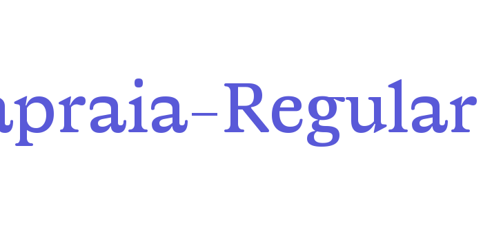 Capraia-Regular Font