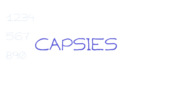 Capsies font free