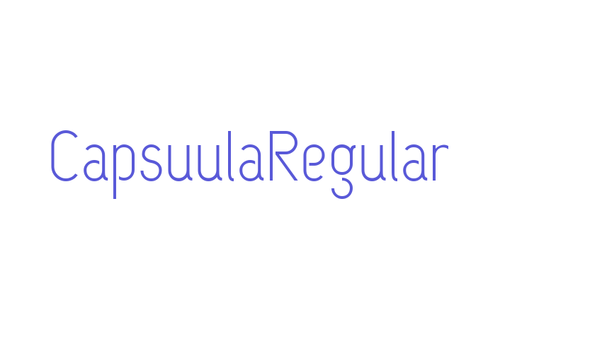 CapsuulaRegular Font Download