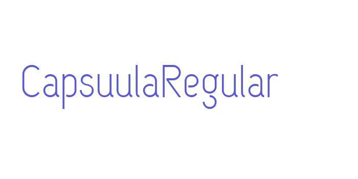 CapsuulaRegular Font Download