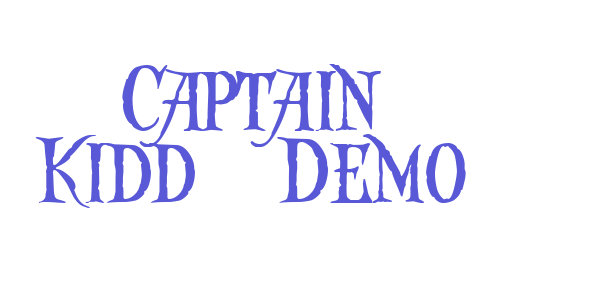 Captain Kidd Demo font