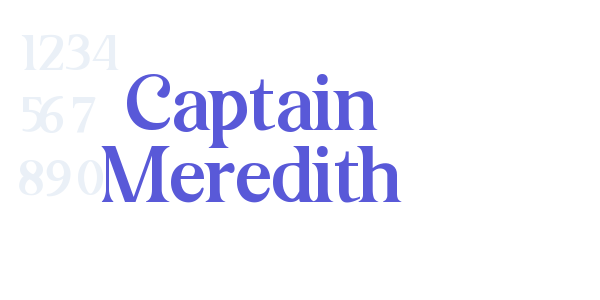 Captain Meredith font free