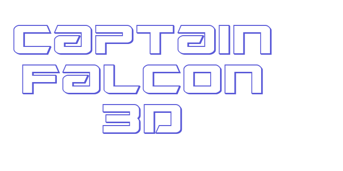 Captain Falcon 3D Font Download