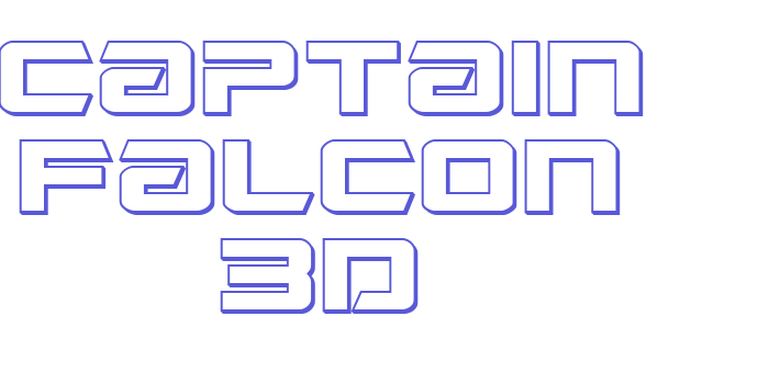 Captain Falcon 3D Font