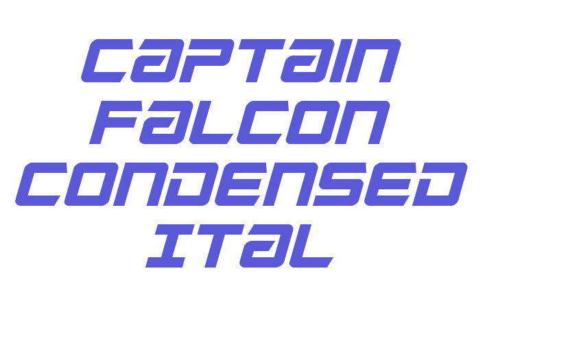 Captain Falcon Condensed Ital Font