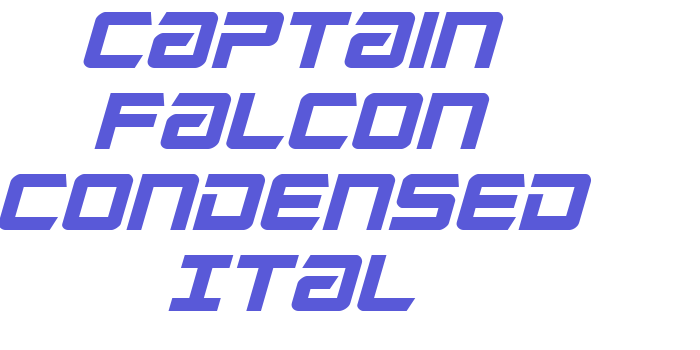 Captain Falcon Condensed Ital Font Download