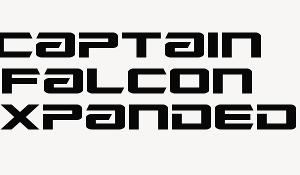 Captain Falcon Expanded Font