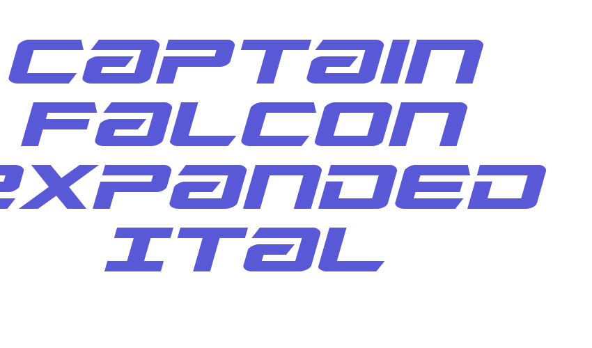 Captain Falcon Expanded Ital Font