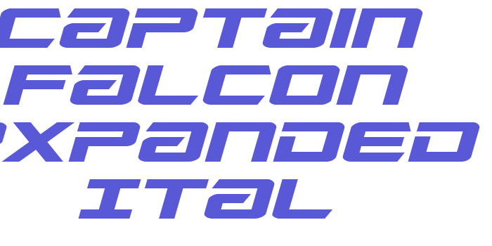 Captain Falcon Expanded Ital Font Download