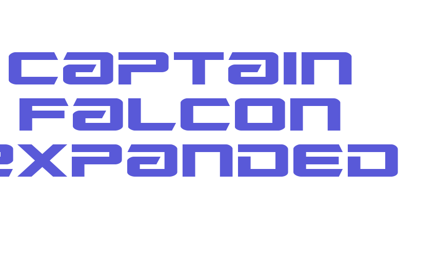 Captain Falcon Expanded Font