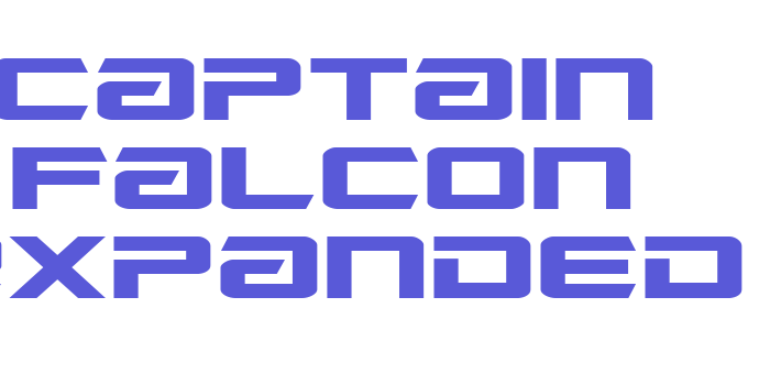 Captain Falcon Expanded Font Download