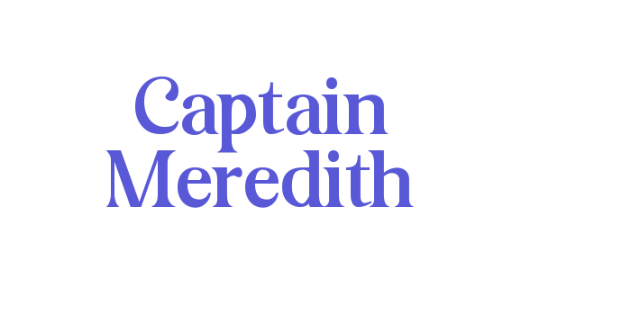 Captain Meredith Font Download