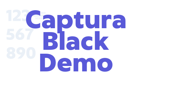 Captura Black Demo font free