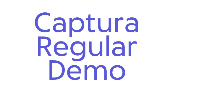 Captura Regular Demo Font Download