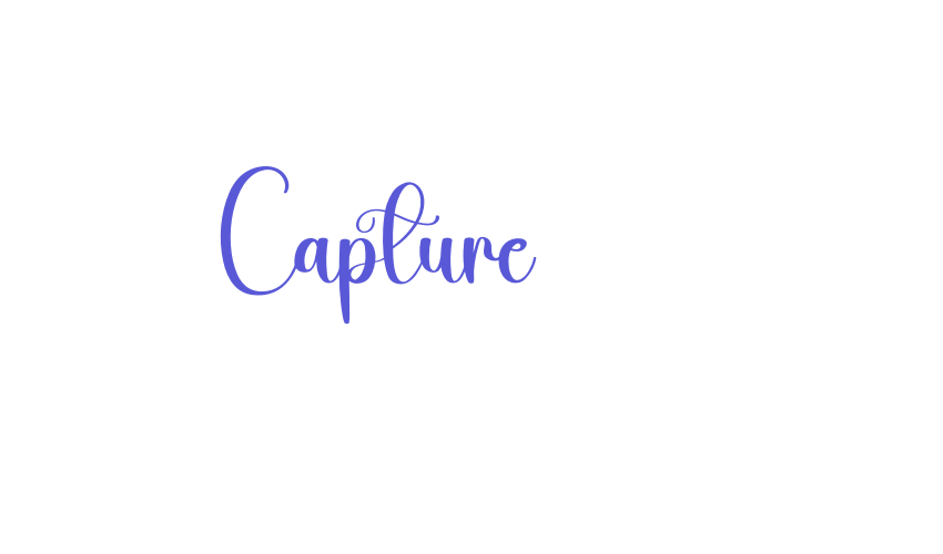 Capture Font