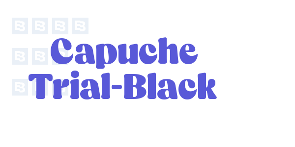 Capuche Trial-Black font