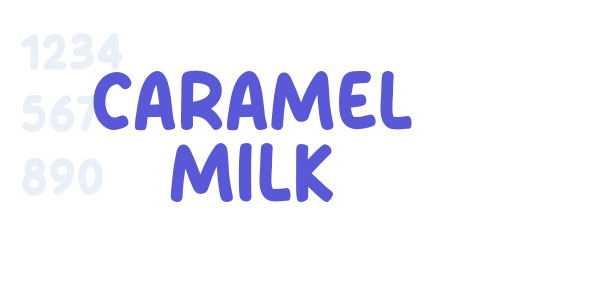 Caramel Milk font free