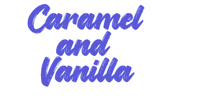 Caramel and Vanilla Font