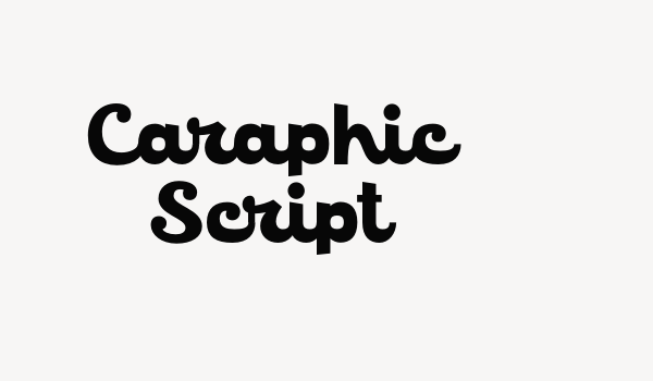 Caraphic Script Font