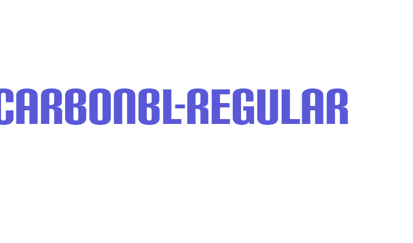 CarbonBl-Regular Font