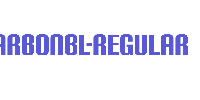 CarbonBl-Regular Font