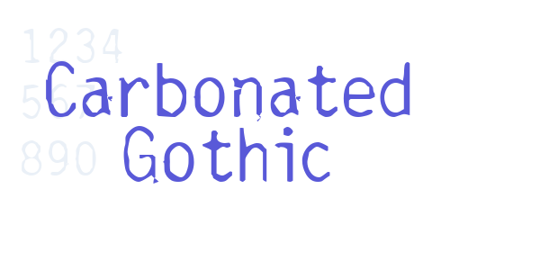 Carbonated Gothic font free