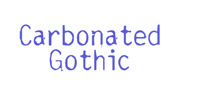 Carbonated Gothic Font Download